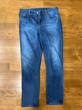 AG Adriano Goldschmied Women's Straight Leg Dark Blue Jeans Sz 29